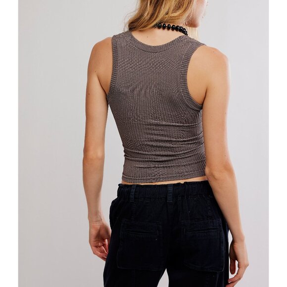 FREE PEOPLE Clean Slate Tank / French Chocolate - Picture 3 of 5